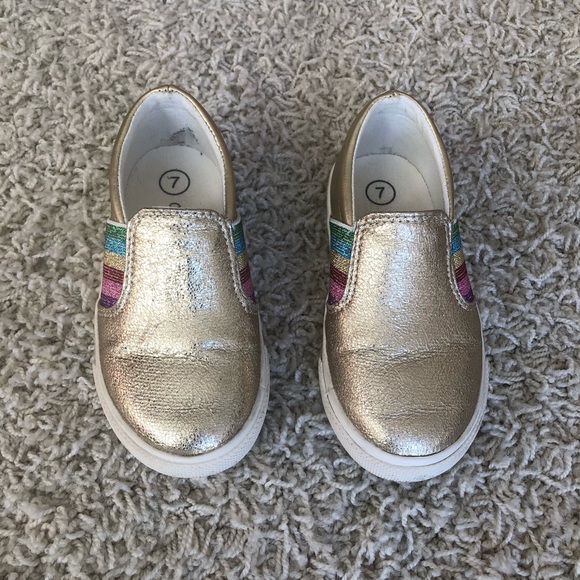 Cat & Jack Other - Cat & Jack Gold Toddler Sneakers size 7